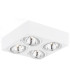 Rodos Quad Surface Mounted Downlight White Structure-1