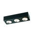 Rodos Triple Surface Mounted Downlight Black Structure-1