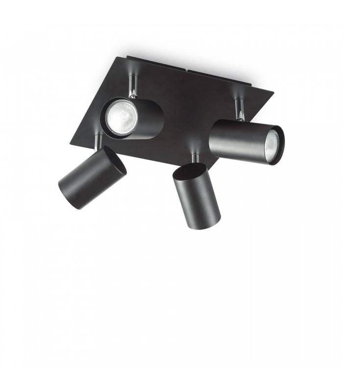 4 Light Ceiling Light Black - 1