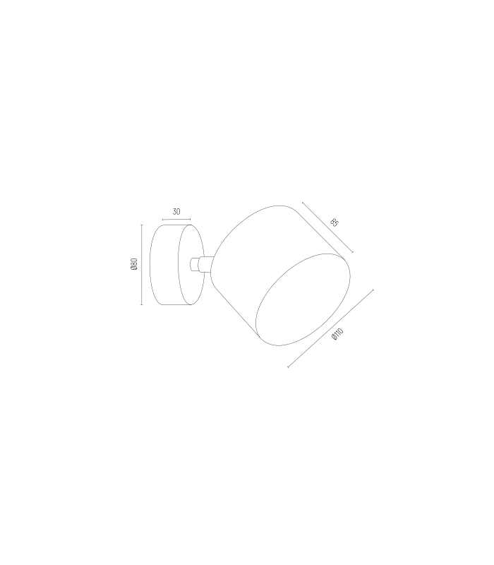 Clevland Single Spotlight Black Structure-4