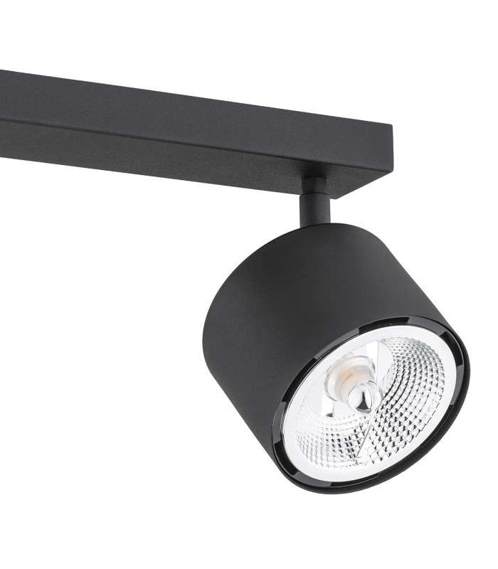 Clevland Twin Ceiling Spotlight Black Structure-2
