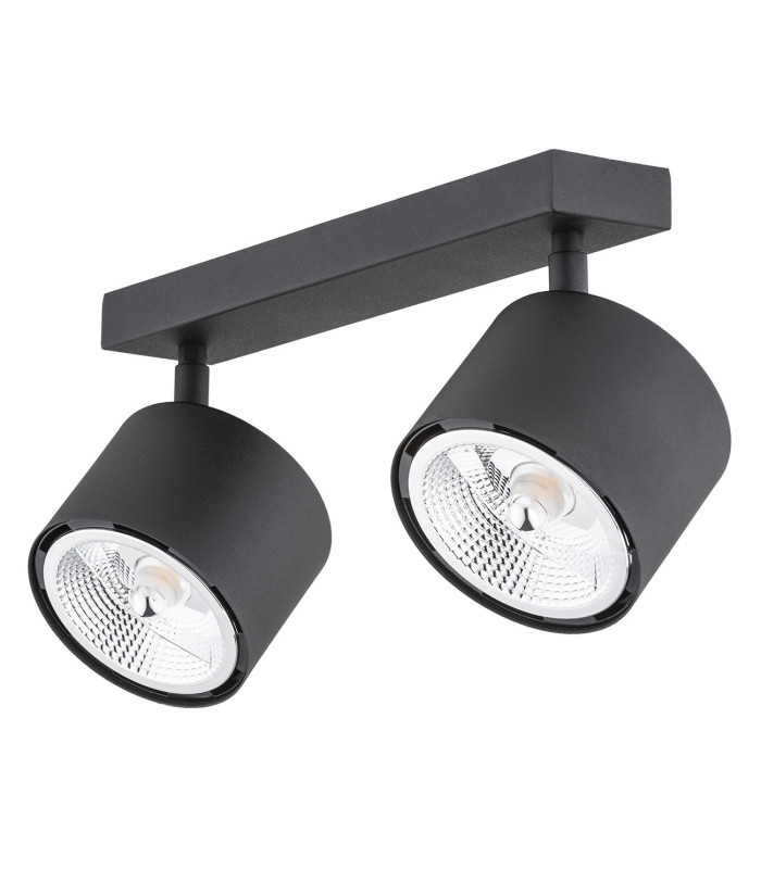 Clevland Twin Ceiling Spotlight Black Structure-4