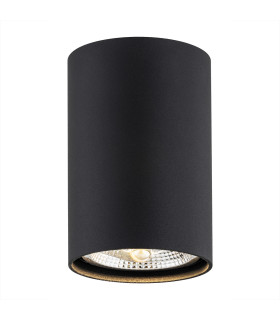 Tubo Surface Mounted Downlight Black Structure 3000K-1