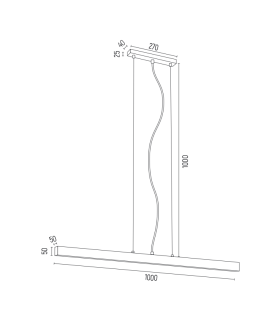 Vermont Bar Pendant Ceiling Light White Structure-2