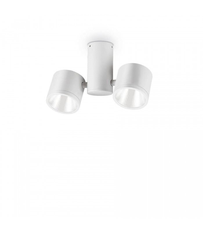 LED 2 Light Ceiling Light White IP44 - 1
