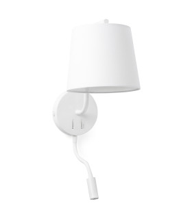 LED 1 Light Indoor Wall Light Reading Lamp White E27-1