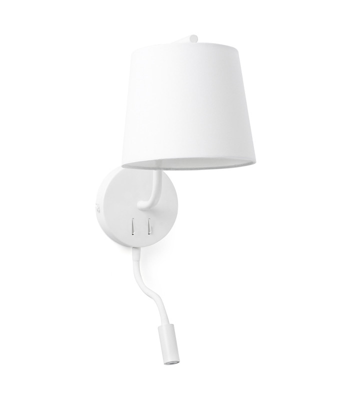 LED 1 Light Indoor Wall Light Reading Lamp White E27-1