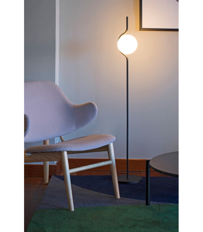 Le Vita LED Floor Lamp Black 6W 2700K-2