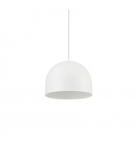 1 Light Dome Ceiling Pendant Light White - 1