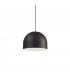 1 Light Dome Ceiling Pendant Light Black - 1