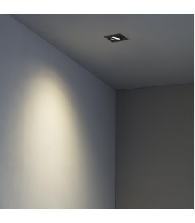 Rad Tiltable Black recessed Downlight Square GU10-2