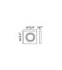 Rad Tiltable Black recessed Downlight Square GU10-3