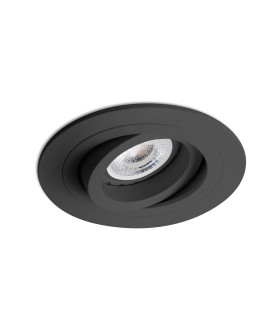 Rad Tiltable Black recessed Downlight GU10-1