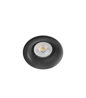 Neon Black recessed Downlight Round 1x GU10-1