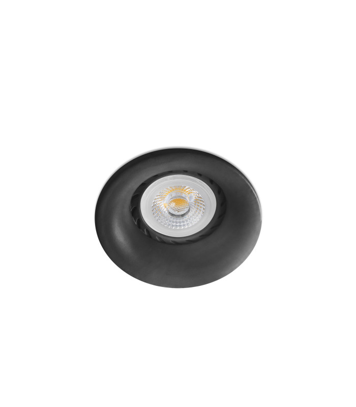 Neon Black recessed Downlight Round 1x GU10-1