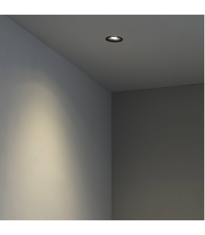 Neon Black recessed Downlight Round 1x GU10-2