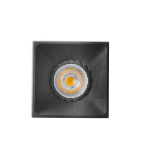 Neon Black recessed Downlight 1x GU10 Square-1