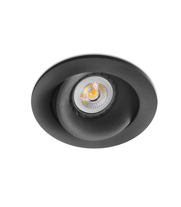 Arg Tiltable Black recessed Downlight GU10-1