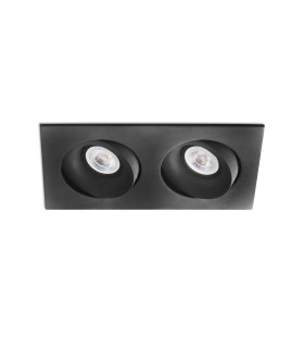 Arg Tiltable Black recessed Downlight 2x GU10-1