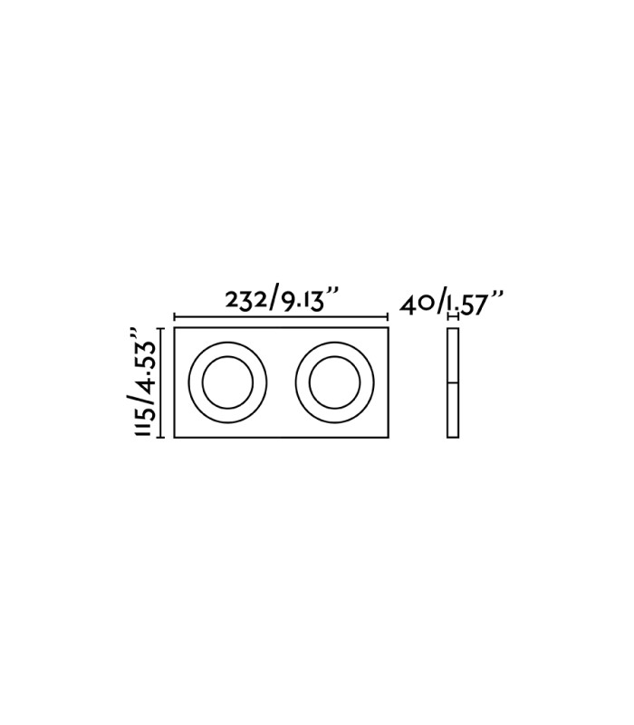 Arg Tiltable Black recessed Downlight 2x GU10-3
