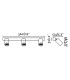 Stan Wall Ceiling Lamp White 3x GU10-3