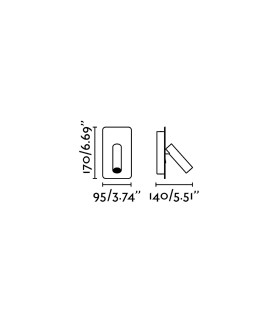 Suau LED Reading Light Black with Usb 3W-3
