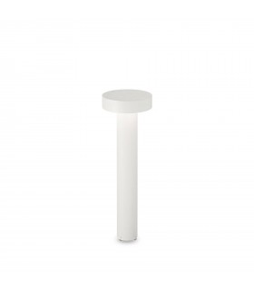 4 Light Outdoor Bollard Light White IP44 - 1