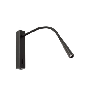 Flin LED Adjustable Reading Light Black 3W 3000K-1