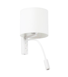 Tira Wall Lamp White E27 with Reading Light 3W 3000K-1