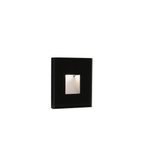 Dart Outdoor LED Recessed Wall Light Black 2W 2700K IP65-1