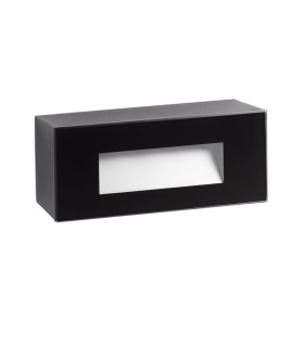 Dart Outdoor LED Recessed Wall Light Black 5W 2700K IP65-1