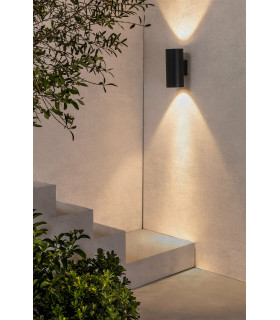 Thon LED Up Down Wall Light Grey 2x 20W 3000K-2