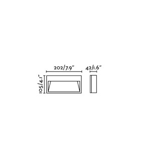 Surface Mounted LED Path White Wall Lamp 9W 3000K IP44-3