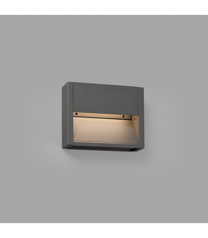 Grada Outdoor Surface Mounted LED Wall Lamp Dark Grey 3W 3000K IP54-2