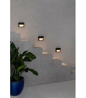 Grada Outdoor Surface Mounted LED Wall Lamp Dark Grey 6W 3000K IP54-2
