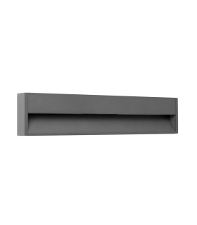 Grada Outdoor Surface Mounted LED Wall Lamp Dark Grey 12W 3000K IP54-1