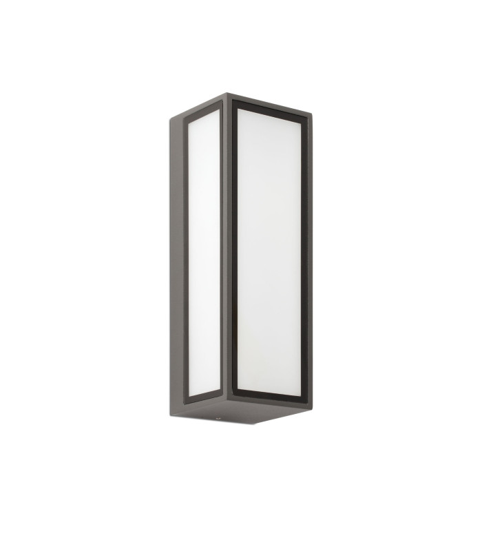 Pivot Outdoor LED Box Wall Lamp Dark Grey 9W IP65-1