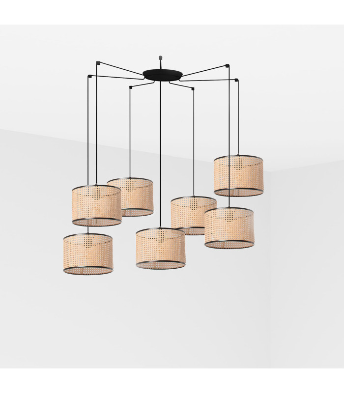 Mambo Cylindrical Pendants Beige E27-1