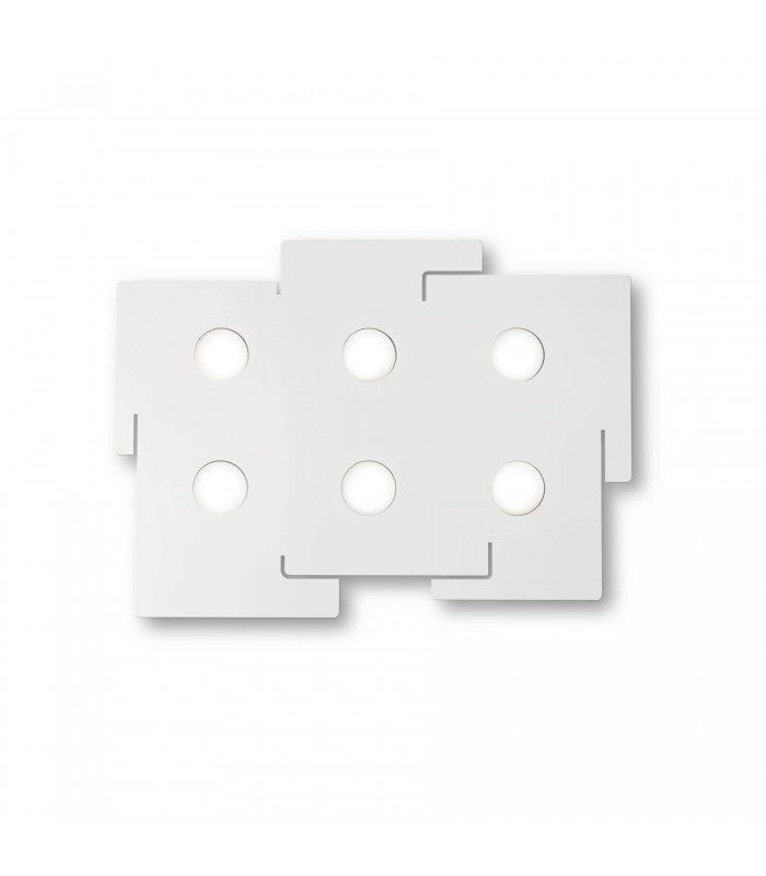 6 Light Ceiling Light White - 1