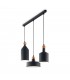 3 Light Cluster Ceiling Pendant Black - 1