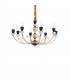 8 Light Pendant Light Black - 1
