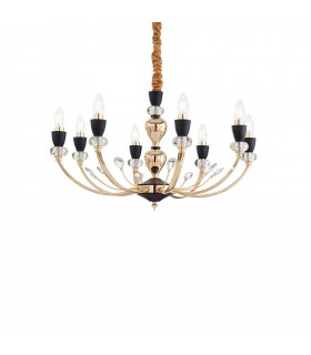 8 Light Pendant Light Black - 1