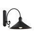 Erba Outdoor Dome Wall Lamp Black Matt
