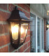 Deco Lane 1 Light Half Outdoor Wall Lantern Black IP44-3