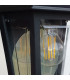 Deco Lane 1 Light Half Outdoor Wall Lantern Black IP44-4