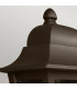 Deco Lane 1 Light Half Outdoor Wall Lantern Bronze IP44-4