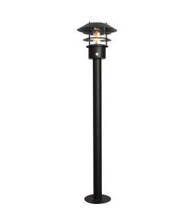 Helsingor Bollard Lantern with PIR Black IP44-1