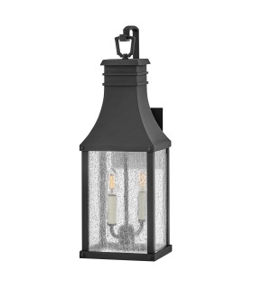 Beacon Hill 2 Light Medium Outdoor Wall Lantern Museum Black IP44-1