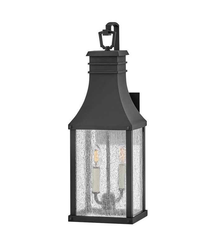 Beacon Hill 2 Light Medium Outdoor Wall Lantern Museum Black IP44-1
