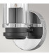 Masthead 1 Light Outdoor Wall Light Polished Chrome & Black IP44-4